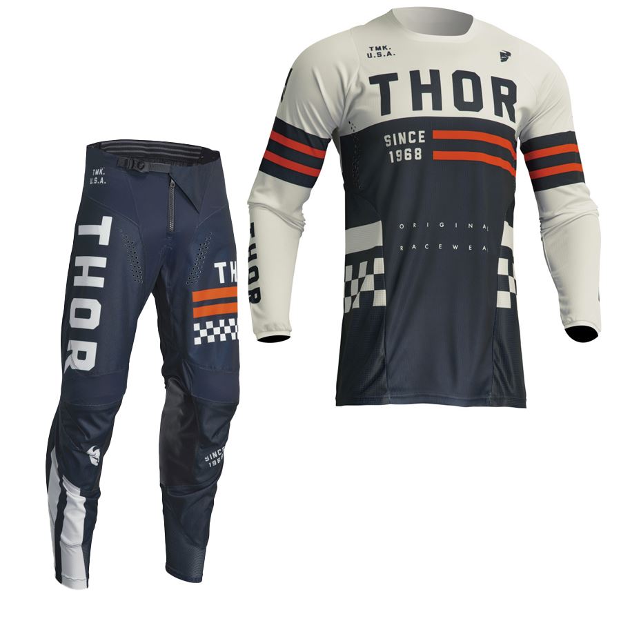 Thor Youth Pulse Combat Army Green Motocross Combo Kit CLEARANCE